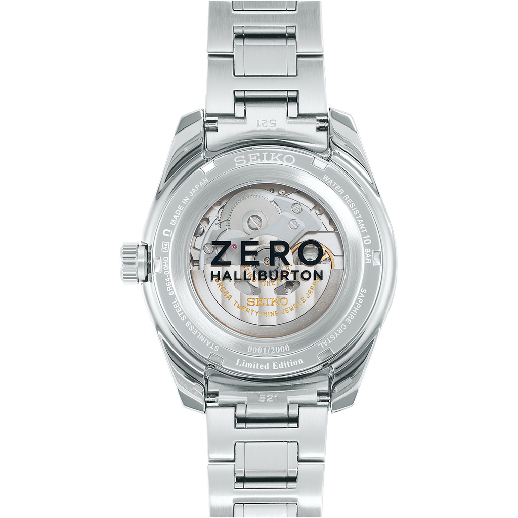 Seiko Presage Sharp Edge GMT ZERO HALLIBURTON White Limited Edition SPB269J1