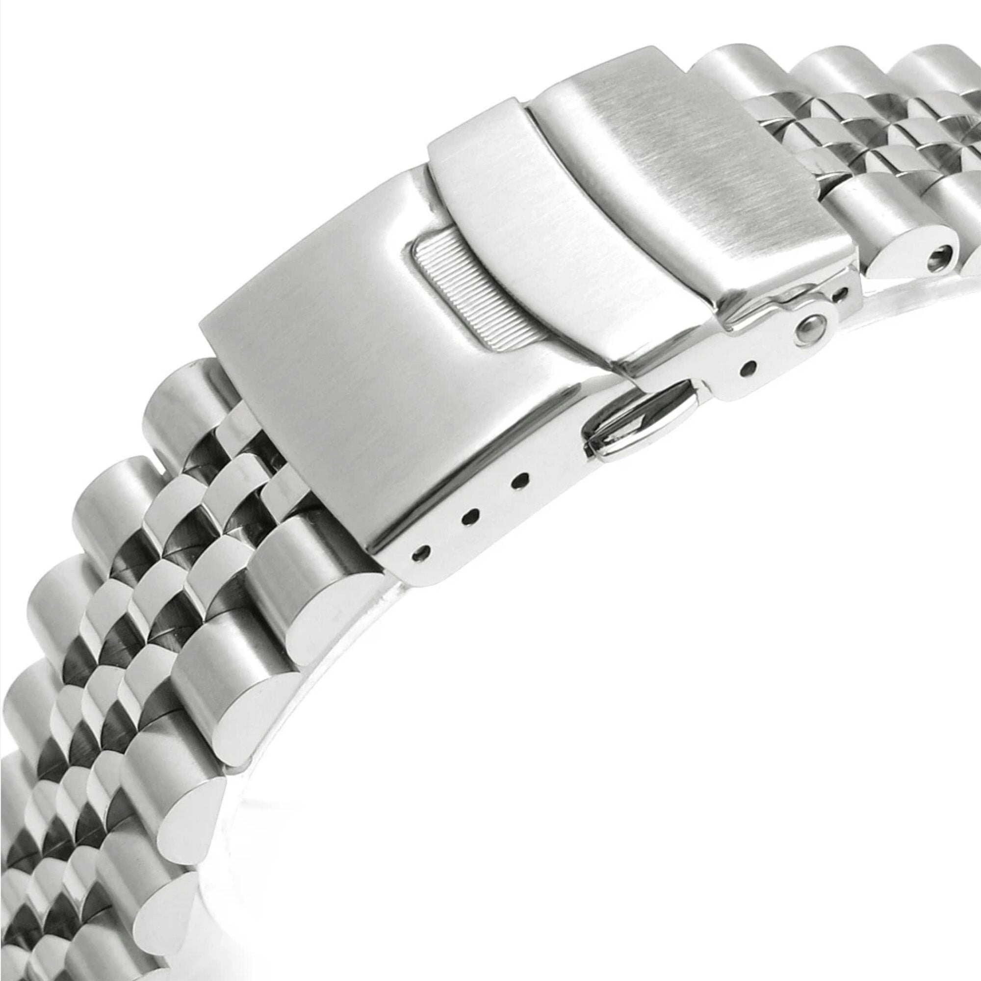 20mm, 22mm Solid End Massy Mesh Band Stainless Steel Watch Bracelet, V –  Russell Jewellers