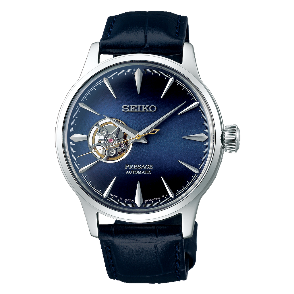 Seiko Presage Cocktail Time "Blue Moon" with Open Heart