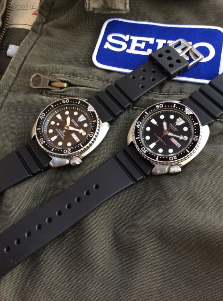 Uncle Seiko GL831 Black Strap for Diver Watch