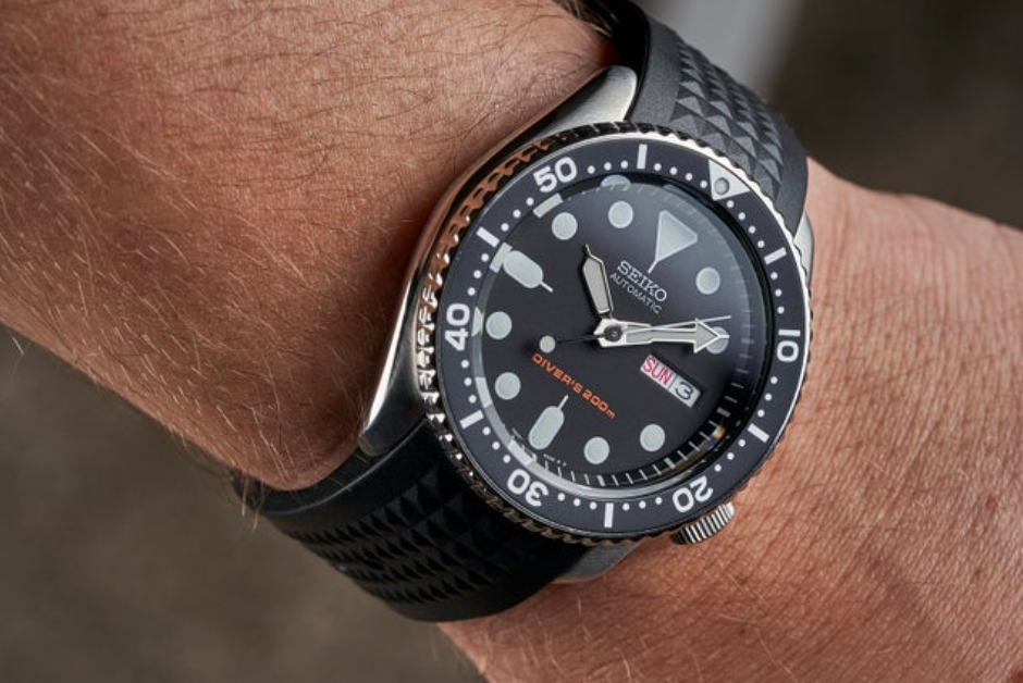 Seiko skx 2025 waffle strap