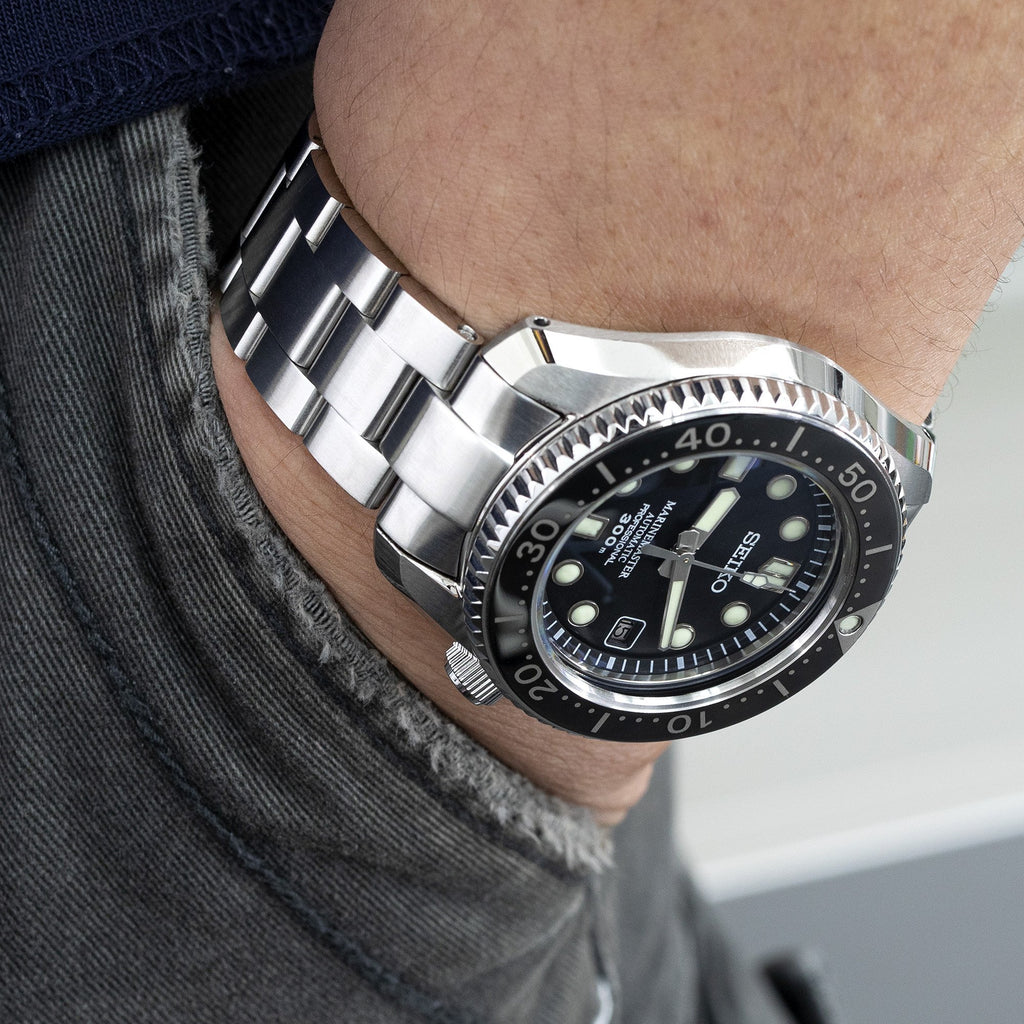 Super-O Boyer watch band for Seiko MM300  Ratchet Buckle
