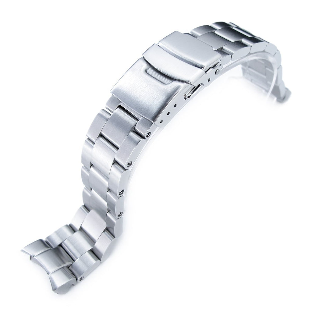 Super-O Boyer Stainless Steel Watch Band for Seiko SKX013