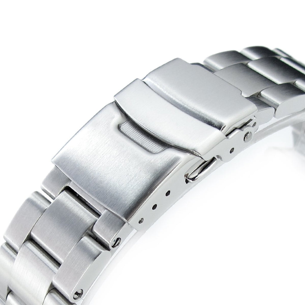 Super-O Boyer Stainless Steel Watch Band for Seiko SKX013