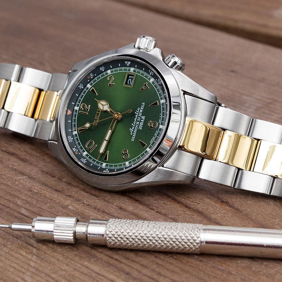 glas Ooze Ernæring Super-O Boyer 316L Stainless Steel Watch Bracelet for Seiko Alpinist S –  Russell Jewellers
