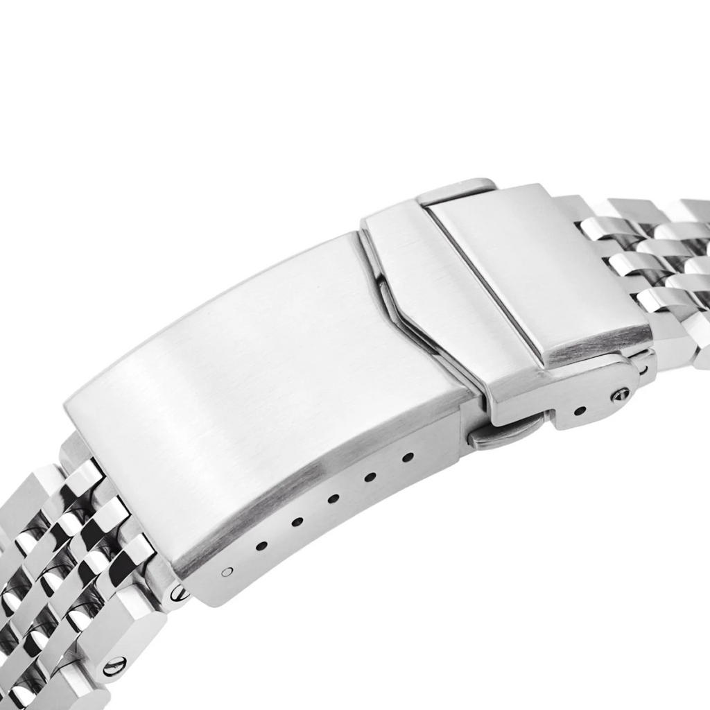 20mm Asteroid Watch Band for Seiko Alpinist SARB017, 316L Stainless Steel Brushed and Polished V-Clasp