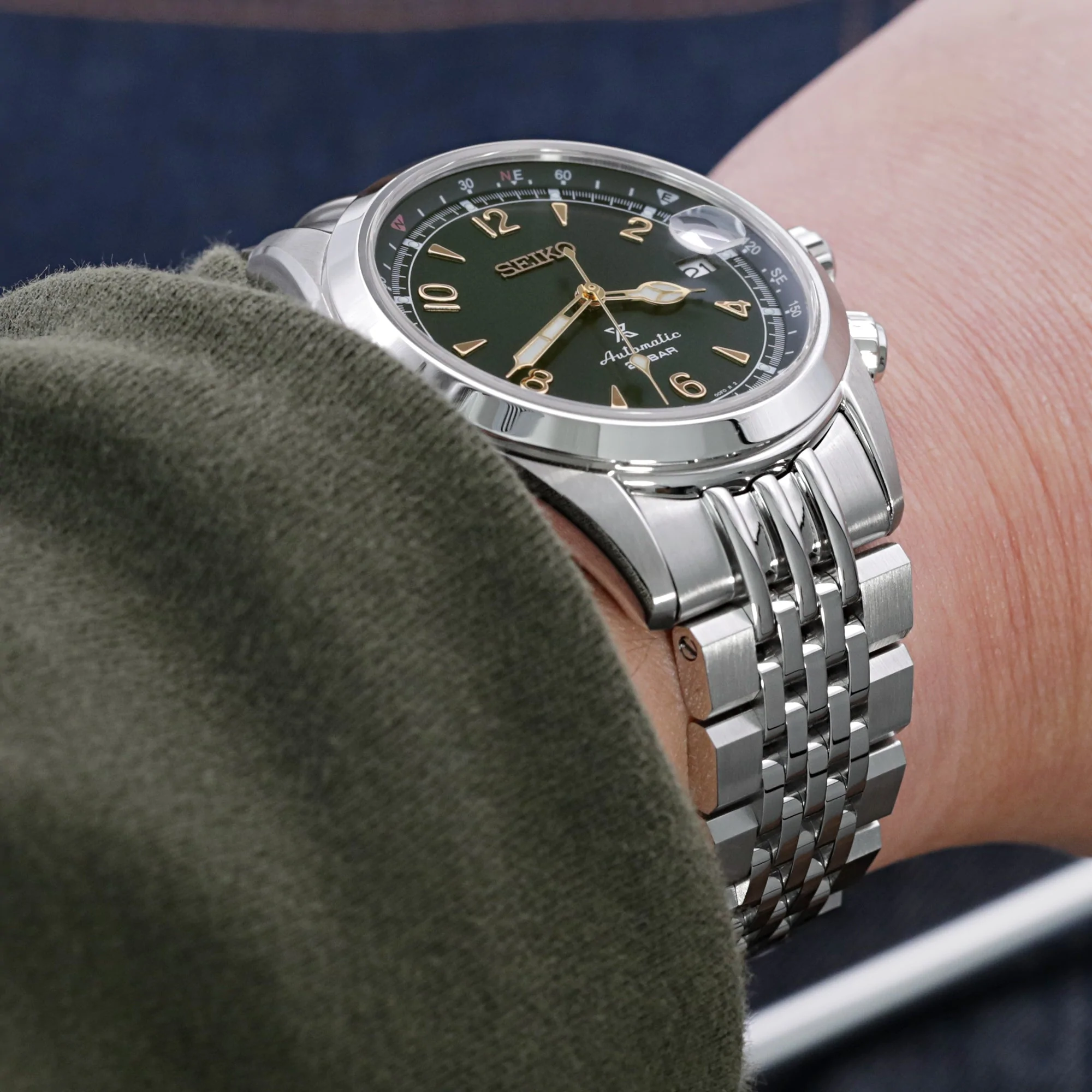 20mm Asteroid Watch Band for Seiko Alpinist SARB017 316L